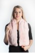 Rex fur scarf - pink